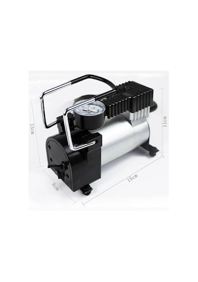 Sentinel Metal Gövdeli Gri Mini Oto Araç Hava Kompresörü 12v