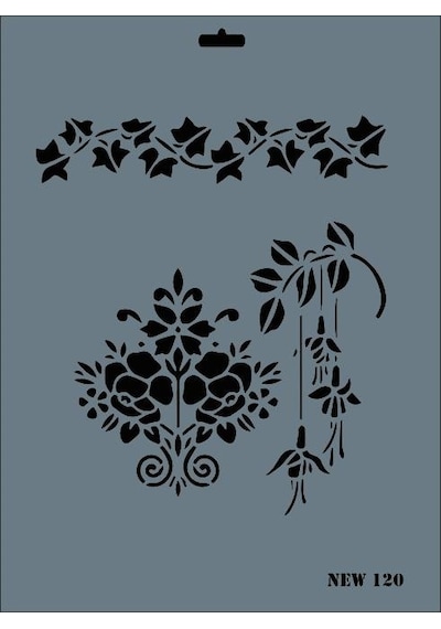 Rich New Seri N-120 Stencil 35X25 Cm