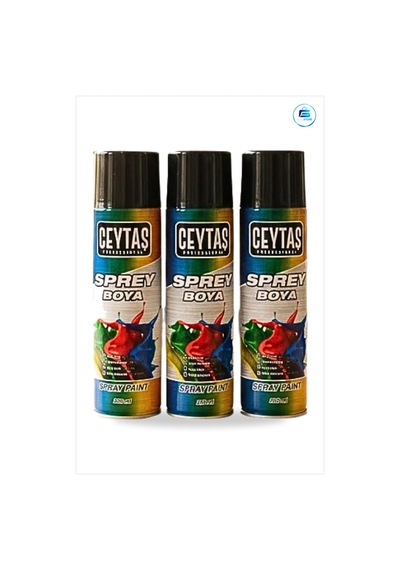 Siyah Sprey Boya 200 Ml Metal Ve Ahşap Yüzeyler İçin Tadilat Boya
