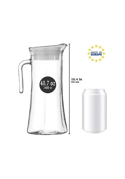 Sürahi 1.8 L Hacim Cam Beyaz