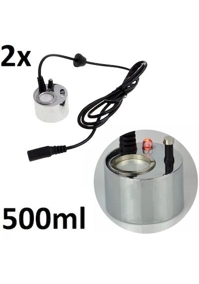 Yate10 500ml 2adet Metal Soğuk Buhar Üreteci, Kuluçka Nem Nozulu