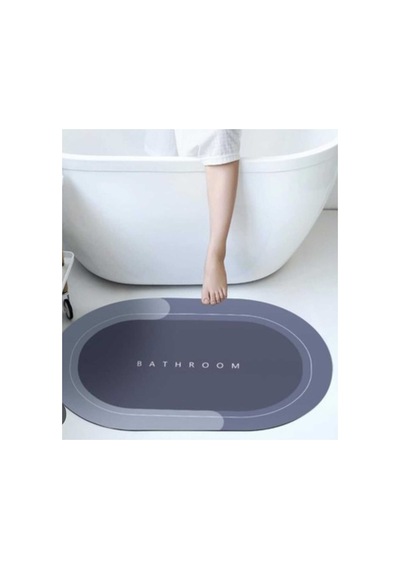 Buççin Online Mağaza Su Emici Paspas Şık Tasarım Abdest Paspası Kaymaz Taban Diyatom 40 60 Cm Oval Paspas Kauçuk Orta 6 Çok Renkli