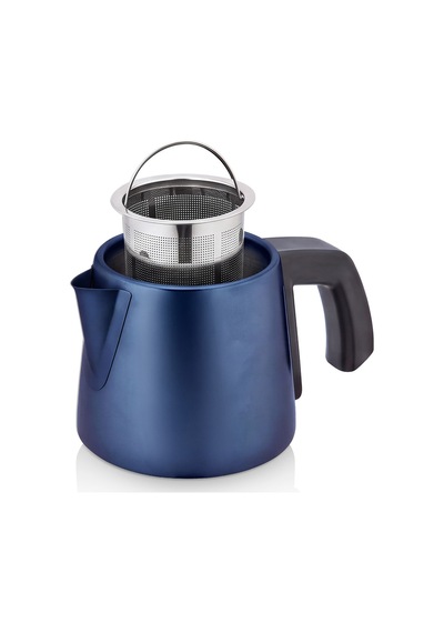 Egetürk Teadem 2000w Elektrikli Çay Makinesi, Çaycı 1.7l Su Isıtıcısı .2l Demlik Paslanmaz Çelik Mavi