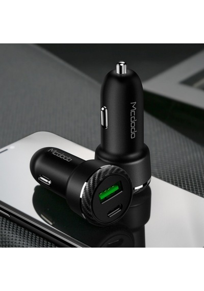 Mcdodo Cc-5970 36W Pd+Qc3.0 Typec ve Usb Girişli Çakmaklık-Siyah