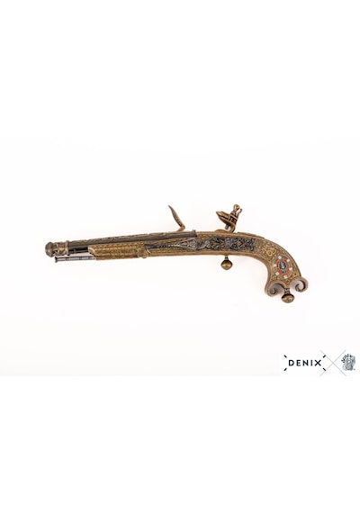 Denix Flintlock Pistol 1760 Scotland 31cm Koleksiyon Obje