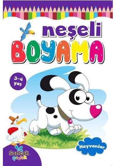Neşeli Boyama - Hayvanlar- Sancak Çocuk