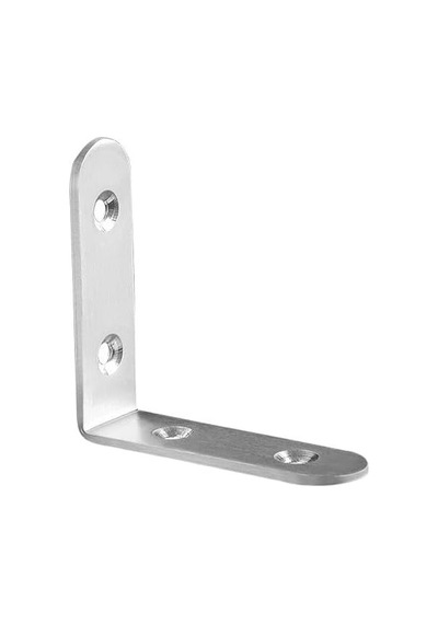 50 Adet L Braket Köşe Braketi Setleri, Gümüş Metal Köşe Braketi, 100 Adet Vidalı 90 Derece Dik Açılı Braket
