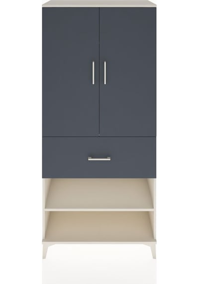 Hyperion Dolap 2 Raflı Tek Çekmeceli Tek Askılı 88x44x195 Aytaşı-antrasit Aytası Hyperion Dolap 2 Raflı Tek Çekmeceli Tek Askılı 88x44x195 Aytaşı-antrasit Aytası