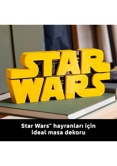 LEGO® Star Wars™ Parçalarla Yapılan Star Wars Logosu 75407 - Yetişkinler için İnşa Edilebilen Dekoratif Model Yapım Seti (700 Parça)