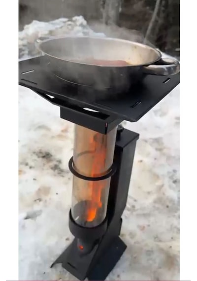 Realx Portatif Mini Camlı Pelet Soba