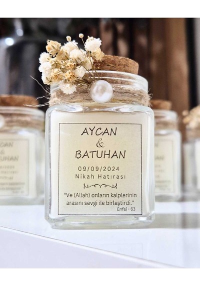 Bernami Biblo Pinterest 15 Adet Cam Kavanozda Süslemeli Mum Düğün-nikah-nişan-kına-söz-özel Gün-hediyelik