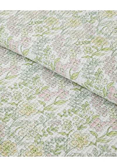 Spring Garden Çift Kişilik Pike 200x220 Cm Yeşil