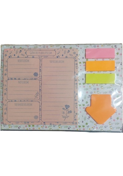 Haftalık Planlayıcı Yapışkanlı Not Kağıdı