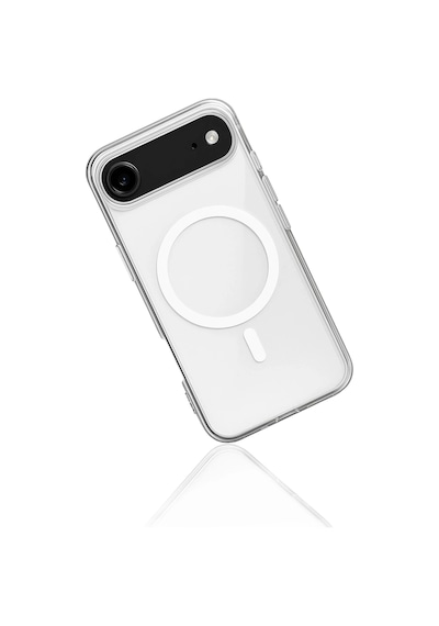 Cosmotex Newface Apple, Uyumlu iPhone 17 Air Kılıf Magneticsafe Şeffaf Silikon - Şeffaf