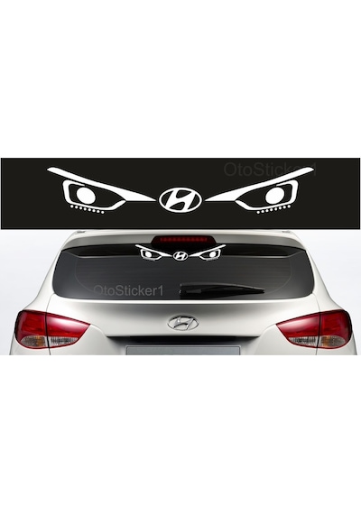 Hyundai I20 Led Far Silüeti Stickeri 1 Adet 35Cm