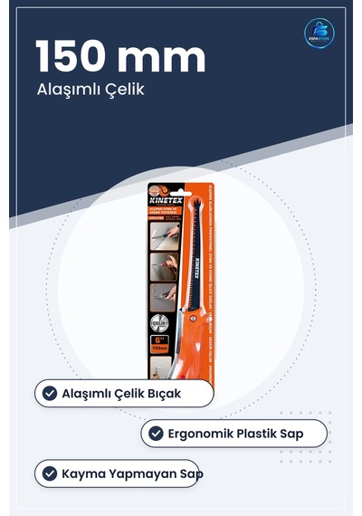 Alçıpan Oyma Ve Kesme Testeresi 150 Mm 6 İnç Çelik Bıçak Ergonomi