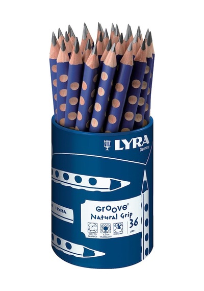 Lyra Kurşun Kalem Groove Graphite 36lı Pot - Lacivert Çok Renkli