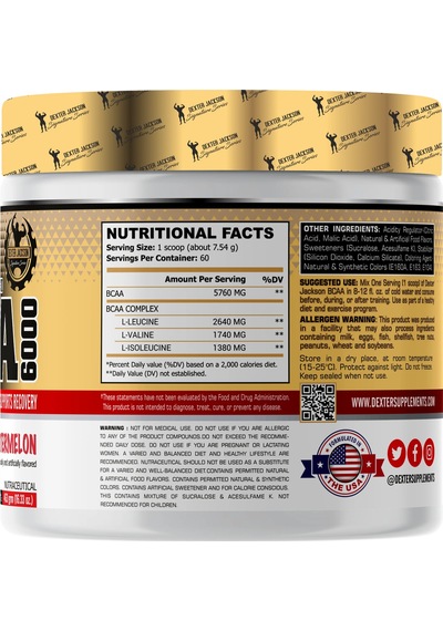 Dexter Jackson Bcaa 6000 60 Servis