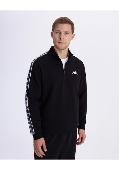 Kappa Authentic 222 Banda Pulliogt Erkek Siyah Regular Sweatshirt