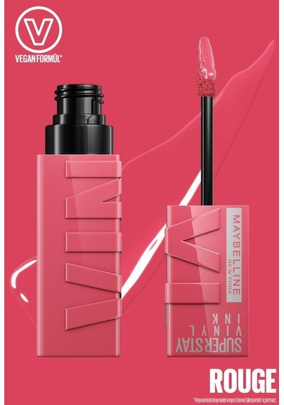 Maybelline New York Super Stay Vinyl Ink Uzun Süre Kalıcı Likit Parlak Ruj 145 Rogue