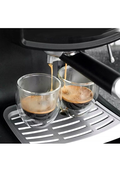 Needd Çift Katmanlı Espresso Cam Bardak Seti 6'lı 80 Ml Borosilikat Double Wall Isı Yalıtımlı Şeffaf
