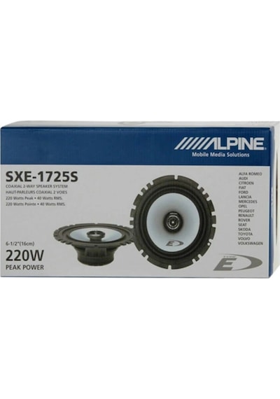 Alpine 16cm Hoparlör - Alpine Sxe-1725s Kapı Hoparlörü 16 Cm - Alpine Profesyonel Hoparlör 16cm