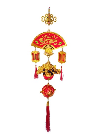 Feng Shui Yelpaze Hayat Ağacı Şans Ve Bereket Askılık 80 Cm