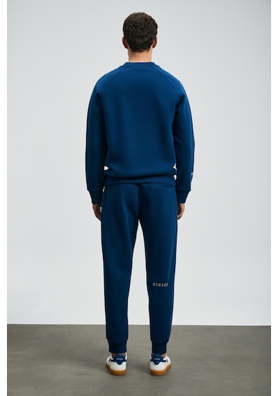 Lufian Sıgma Erkek Sweatshirt Saks Saks 112030186100240 Saks Mavi