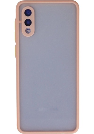 Samsung Galaxy A02 Kılıf Montreal Silikon Kapak - Pembe Çok Renkli