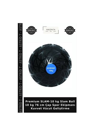 Premium Slam-10 Kg Slam Ball 10 Kg 76 Cm Çap Spor Ekipmanı Kuvvet Vücut Geliştirme
