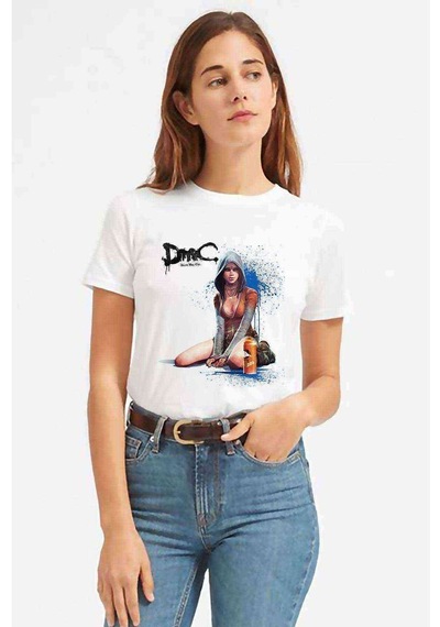 Dmc Dante Baskılı Beyaz Kadın Tshirt (534306746)
