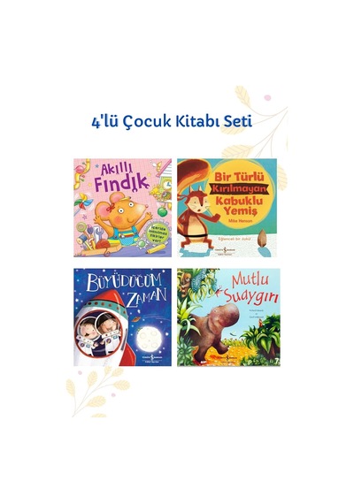 Akıllı Fındık + Bir Türlü Kırılmayan Kabuklu Yemiş + Büyüdüğüm Zaman + Mutlu Suaygırı Set