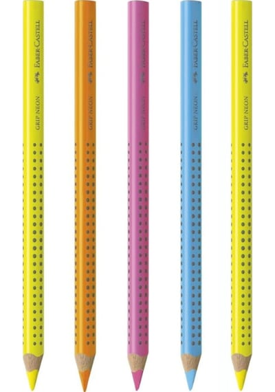 Textliner 1148 Fosforlu Kurşun Kalem Jumbo 5 Renk Set Çok Renkli