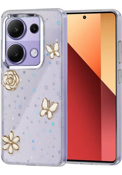 Newface Xiaomi Redmi Note 13 Pro 4g Fiyonk Desenli Kapak - Desen 10 Belirtilmemiş