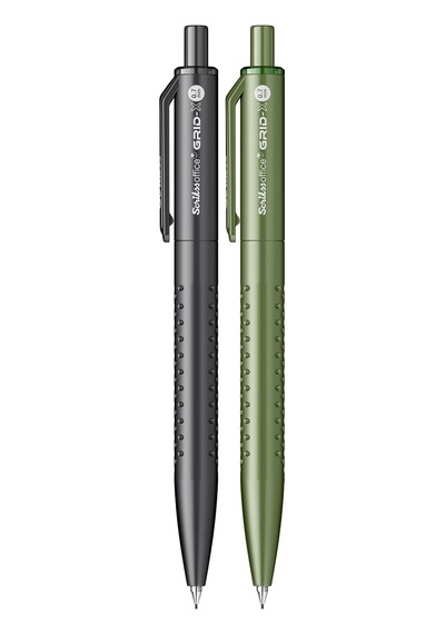 Scrikss Office Grid X Versatil Kalem 0.7 Mm Koyu Gri Yeşil 2'li Blister