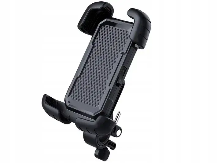 Motorsiklet Telefon Tutucu Pratik Kurulum Güçlü Tutuş Bisiklet Atv Motorsiklet Siyah - Şeffaf