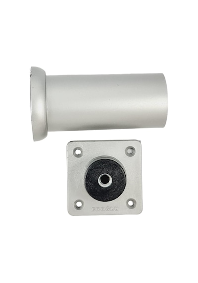 40 LIK 8 CM MAT KROM PLASTİK YUVARLAK AYAK ( 4 ADET )