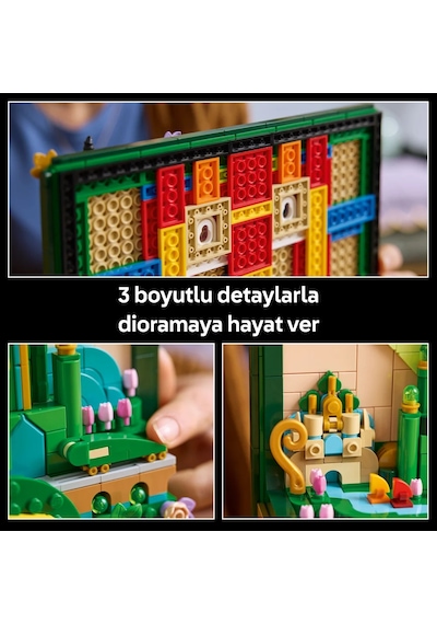 LEGO® Wicked Emerald City Duvar Tablosu 75685 - Yetişkinler için Dekoratif Model Yapım Seti (1518 Parça)