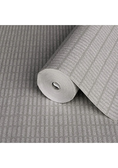 Adawall Muse Koleksiyonu- 25102-4 Taş Gri Dokulu Silinebilir Nonwoven Vinil Duvar Kağıdı 1.06x15.6m, 16.5m²