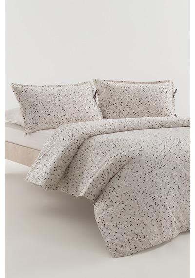 Yataş Alaya %100 Pamuk Tek Kişilik Nevresim Takımı - Ekru