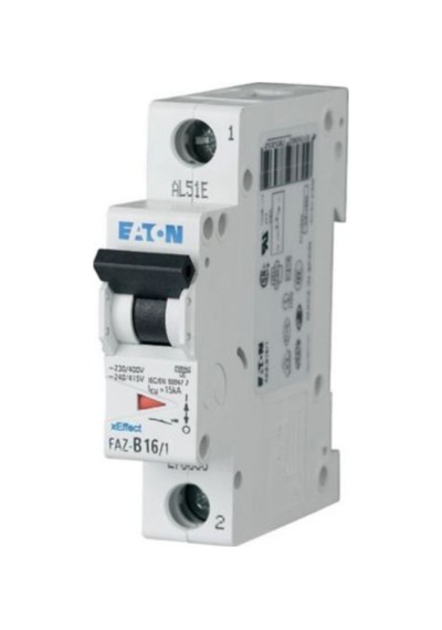 Eaton Faz-c12/1 Minyatür Devre Kesici - 10ka - C Eğrisi - 1x12a