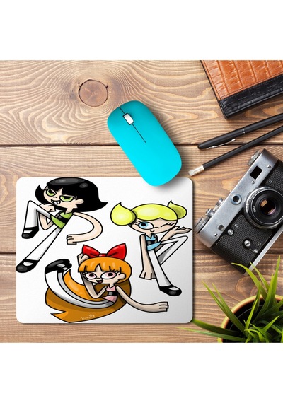 Adventure Powerpuff Cartoon Baskılı Mousepad Mouse Pad