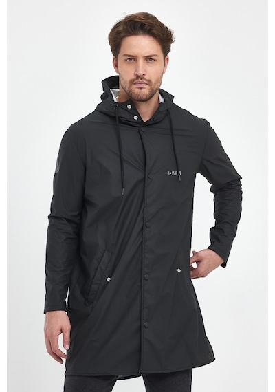 T Rain Pu Raincoat Xl Beden Siyah Erkek Yağmurluk Siyah
