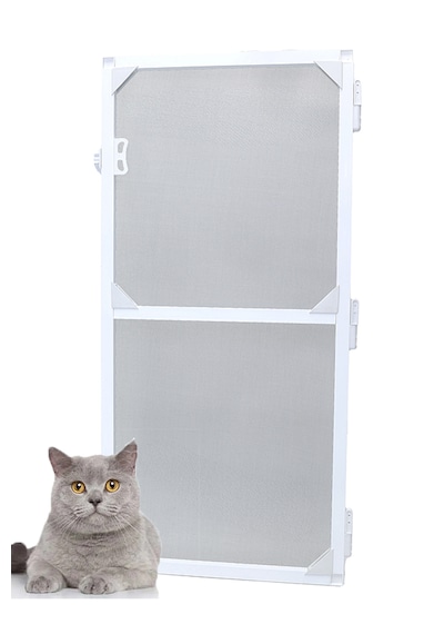 Menteşeli Yırtılmaz Kapı Kedi Sinekliği Pet Tül Beyaz 90x210 Cm. Özel Ölçü Verebilirsiniz. En 90'a Kadar Boy 210'a Kadar