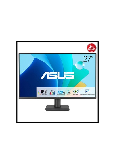 Asus Va279hg 27" 1ms, 120hz, Full Hd, Hdmı, Vga, Ips Led, Çerçevesiz Tasarım, Düşük Mavi Işık, Frees