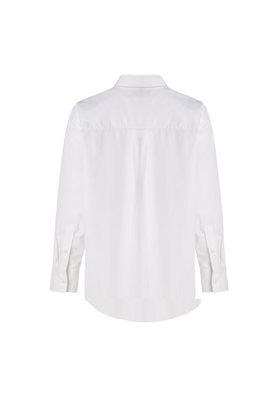 Tommy Hilfiger Ess Poplın Easy Fıt Shırt Kadın Beyaz Gömlek - Ww0ww45612 Beyaz