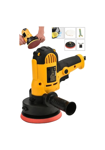 Alman Seri Tam Profesyonel 15 Parça Set 125 Mm Zımpara Araba Pasta Cila Polisaj Makinesi...
