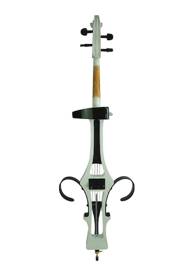 Kinglos Kng Dsdt-1802 Elektro Çello 4/4 Beyaz Profesyonel - Silent Kulaklık Çıkışlı Sessiz Çalışma, Modern Tasarım, Taşıma Çantalı Set