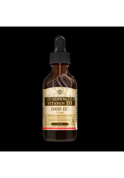 Solgar Sıvı Vitamin D3 1000 Iu Takviye Edici Gıda 59 Ml
