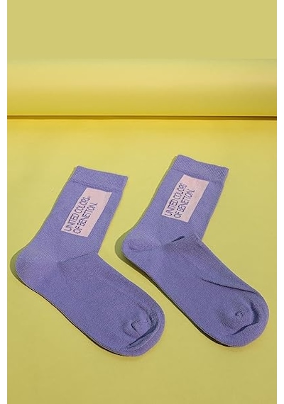 United Colors Of Benetton Kız Çocuk Çorap Bnt-g24058 Lila